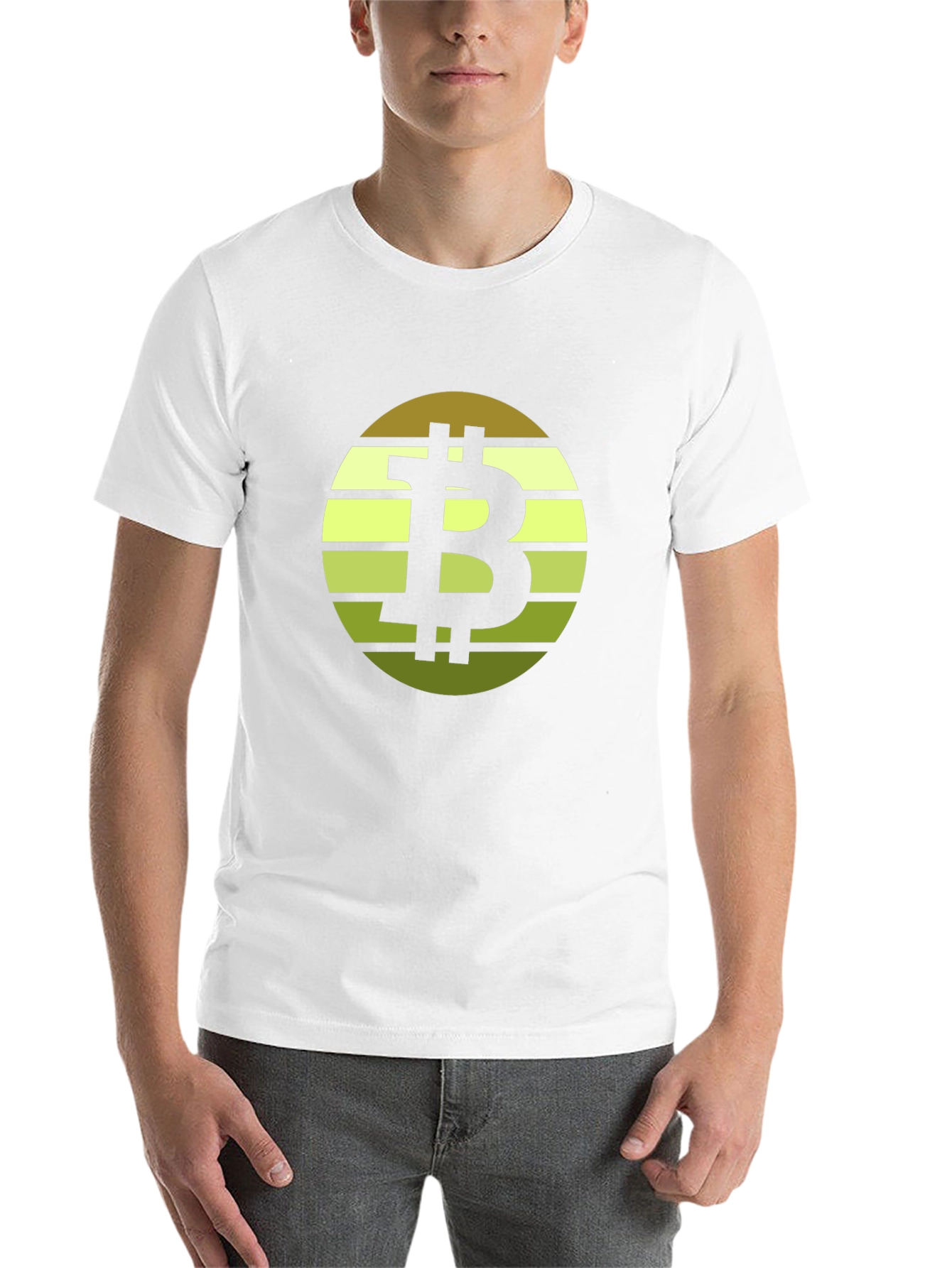 Black Bitcoin Sunset Graphic Tee view 14