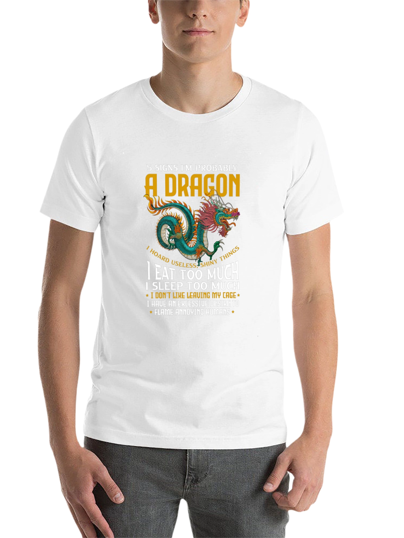 Black 5 Signs Dragon Graphic T-Shirt view 14