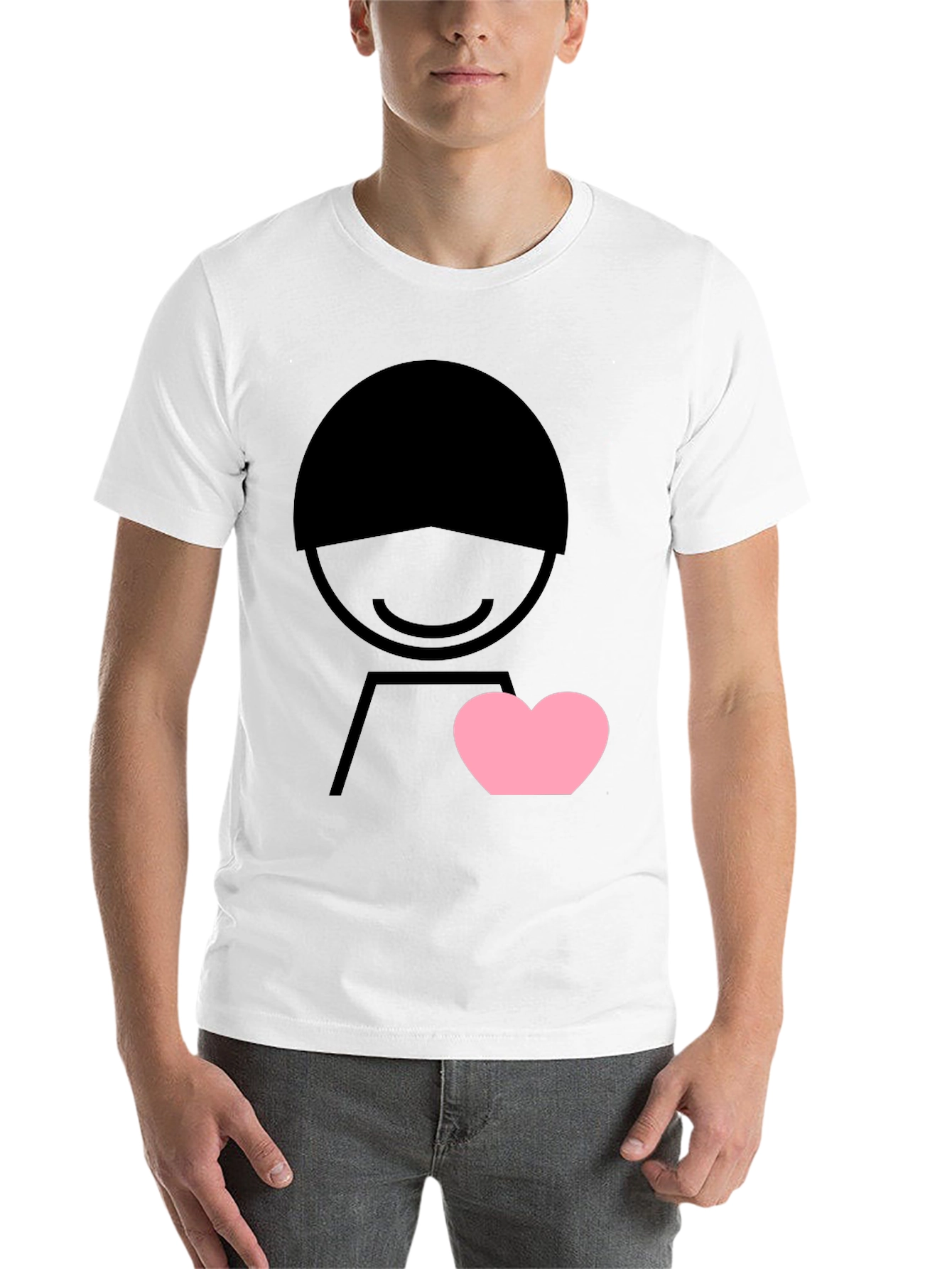 Black Heart Graphic Tee - Men's Black Short Sleeve view 14