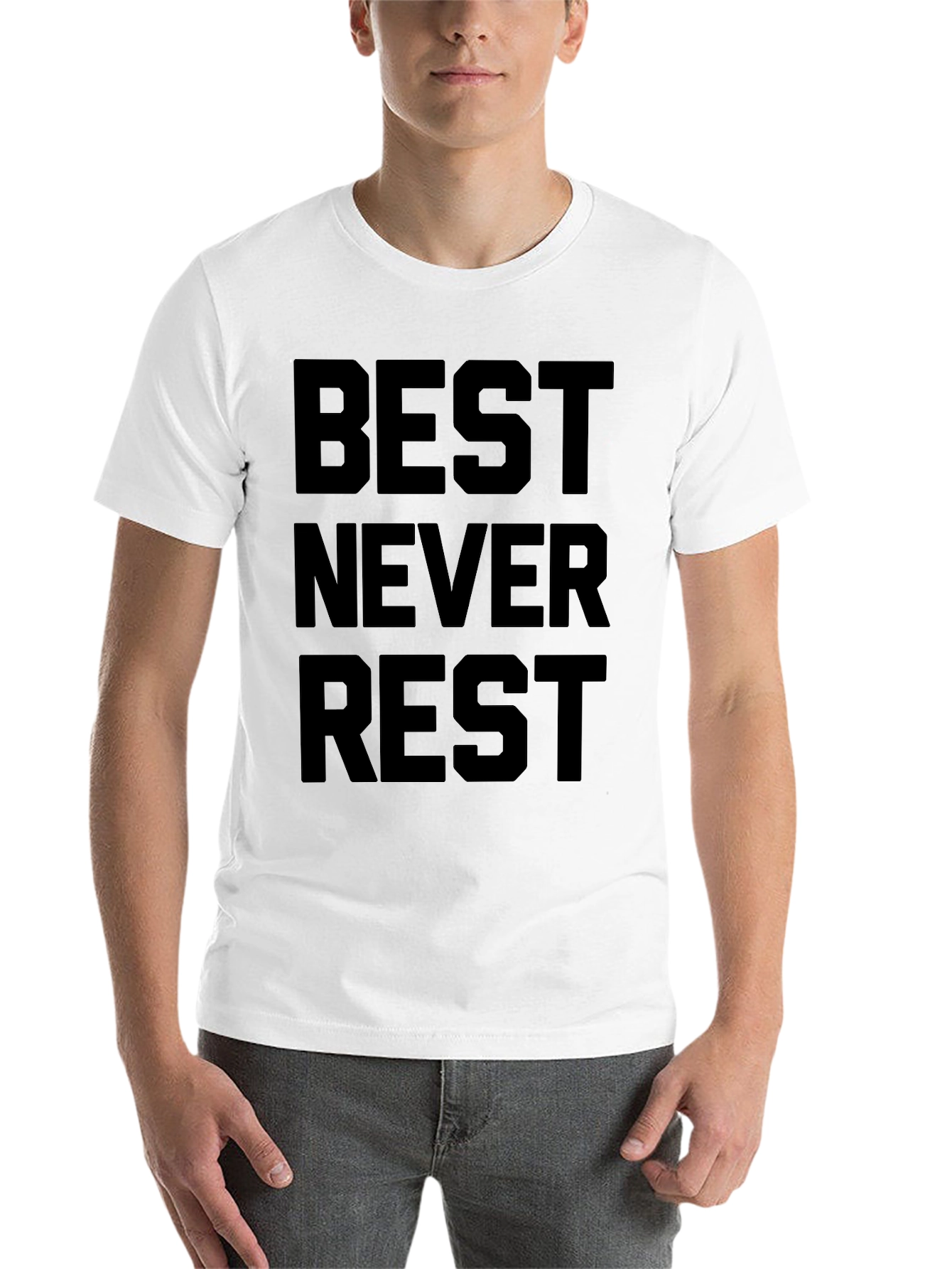 Black Best Never Rest Graphic Tee view 14