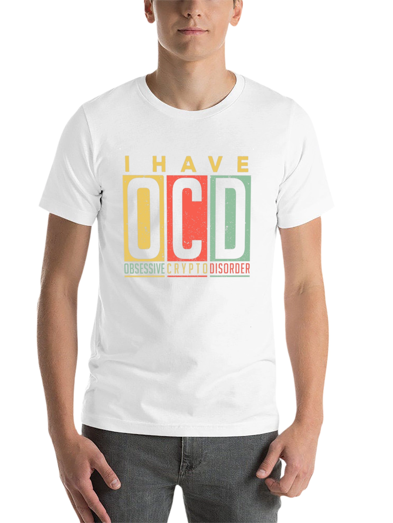 Black OCD Crypto Disorder Graphic Tee view 14