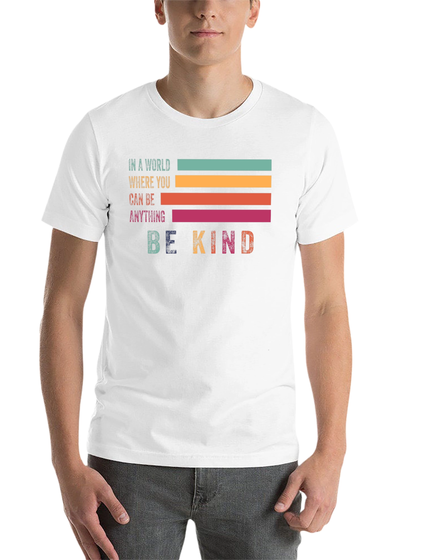 Be Kind Retro Graphic Tee - Positive Vibes Shirt - 14