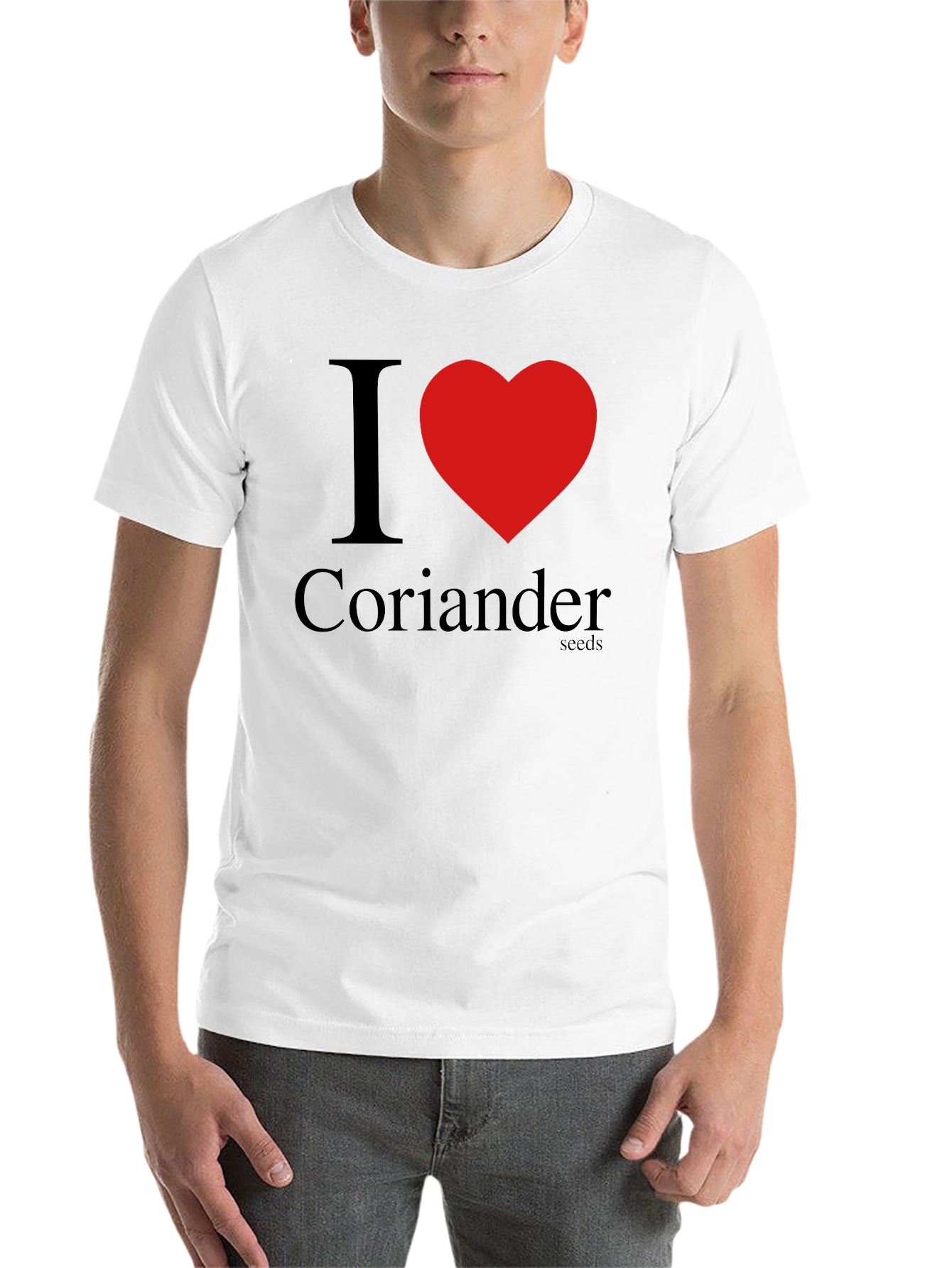 Black I Heart Coriander Seeds Black T-Shirt view 14