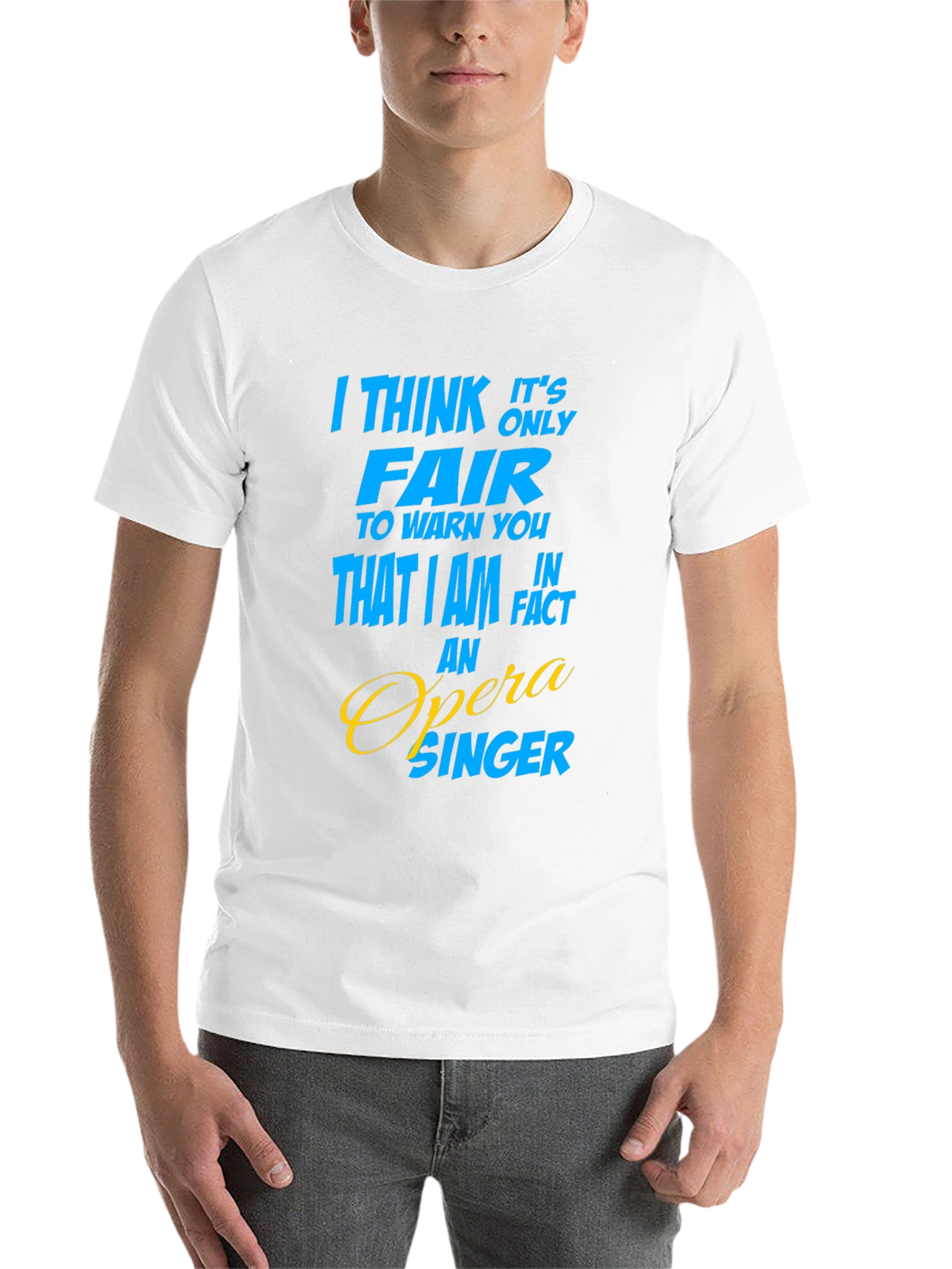 Black Opera Singer Graphic T-Shirt - Funny Gift Idea view 14