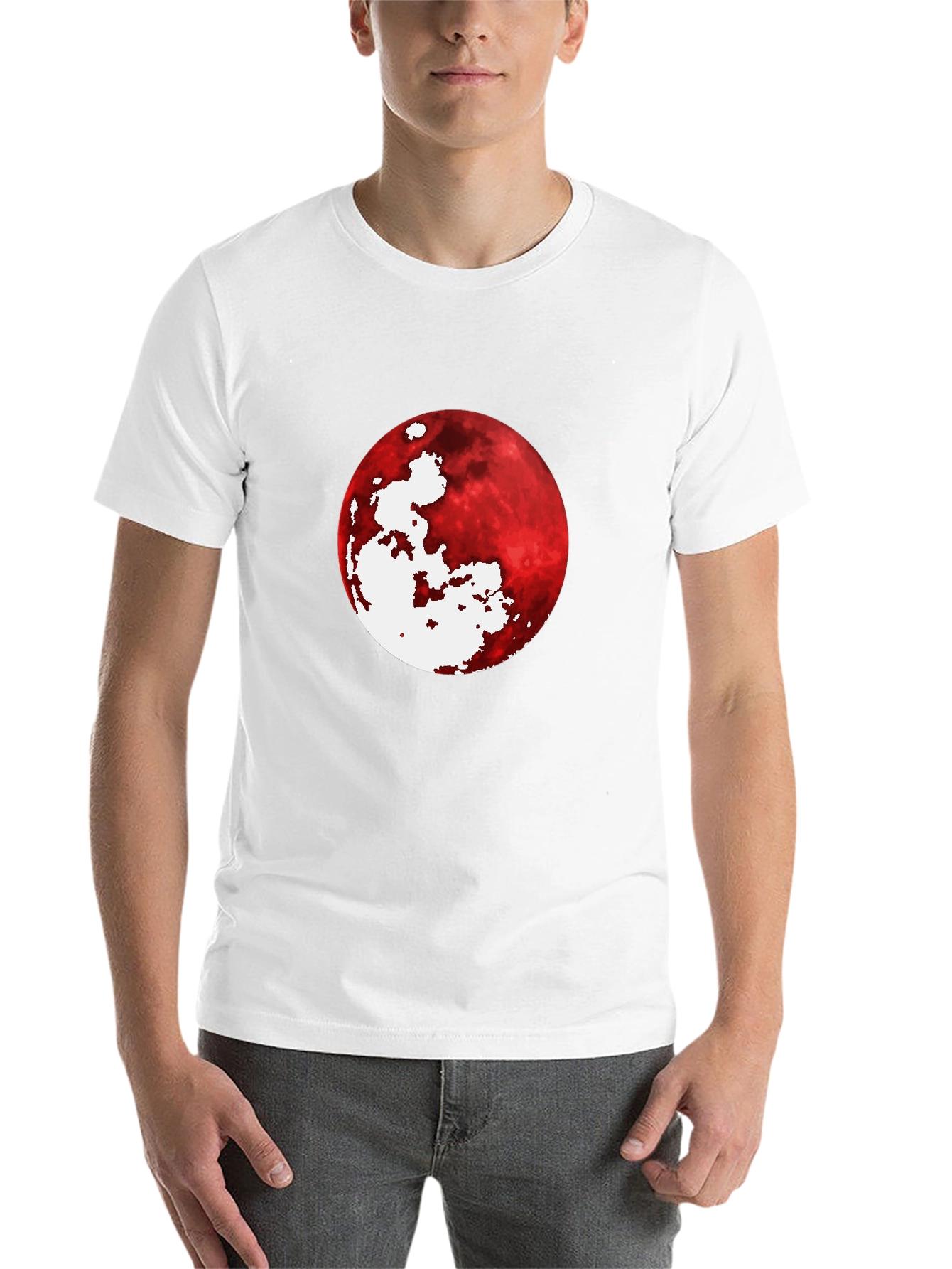 Black Blood Moon Graphic Black T-Shirt - Unique Design view 14