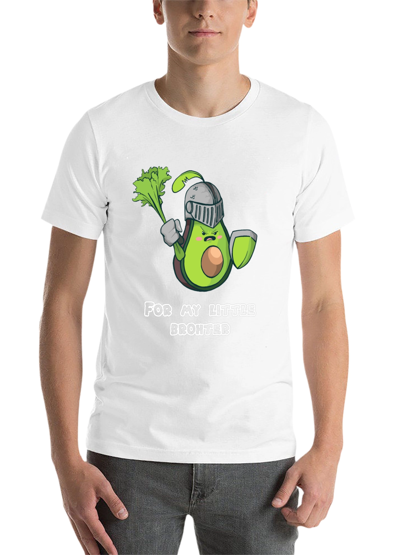 Black Avocado Knight T-Shirt - For My Little Brohter view 14