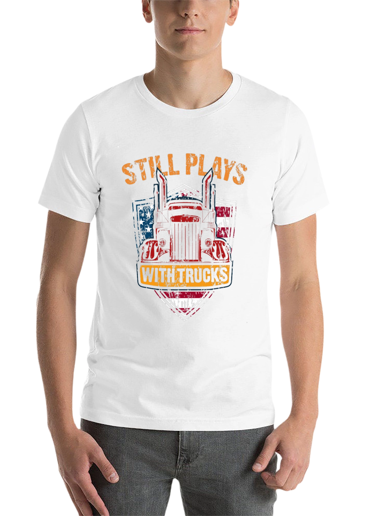 Still Plays with Trucks Men's T-Shirt - 14