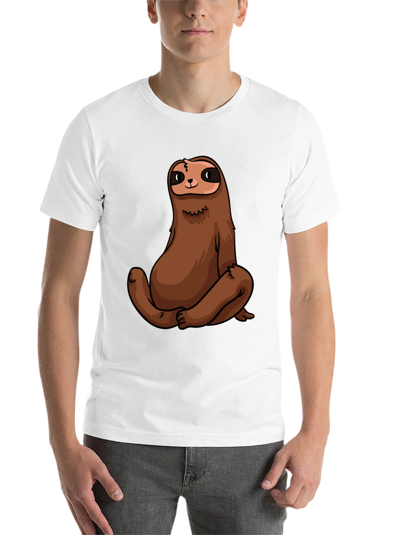 Black Sloth Graphic Tee - Men's Black T-Shirt view 14
