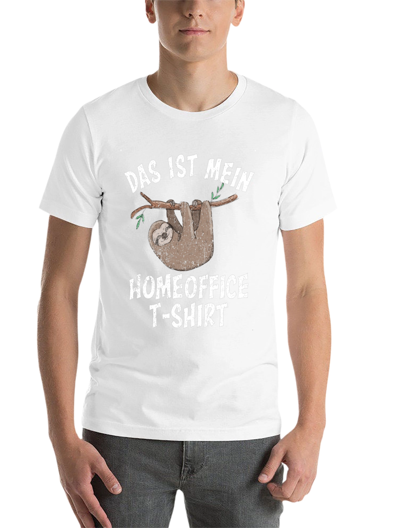 Black Das Ist Mein Homeoffice T-Shirt Funny Sloth Graphic Tee view 14