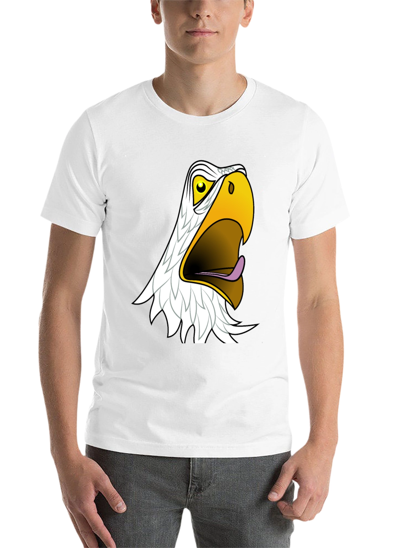 Black Men's Black Eagle Graphic T-Shirt view 14