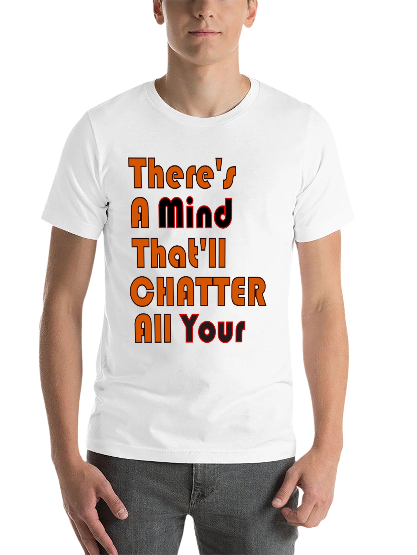 Black Mind Chatter Graphic Tee - Black T-Shirt view 14