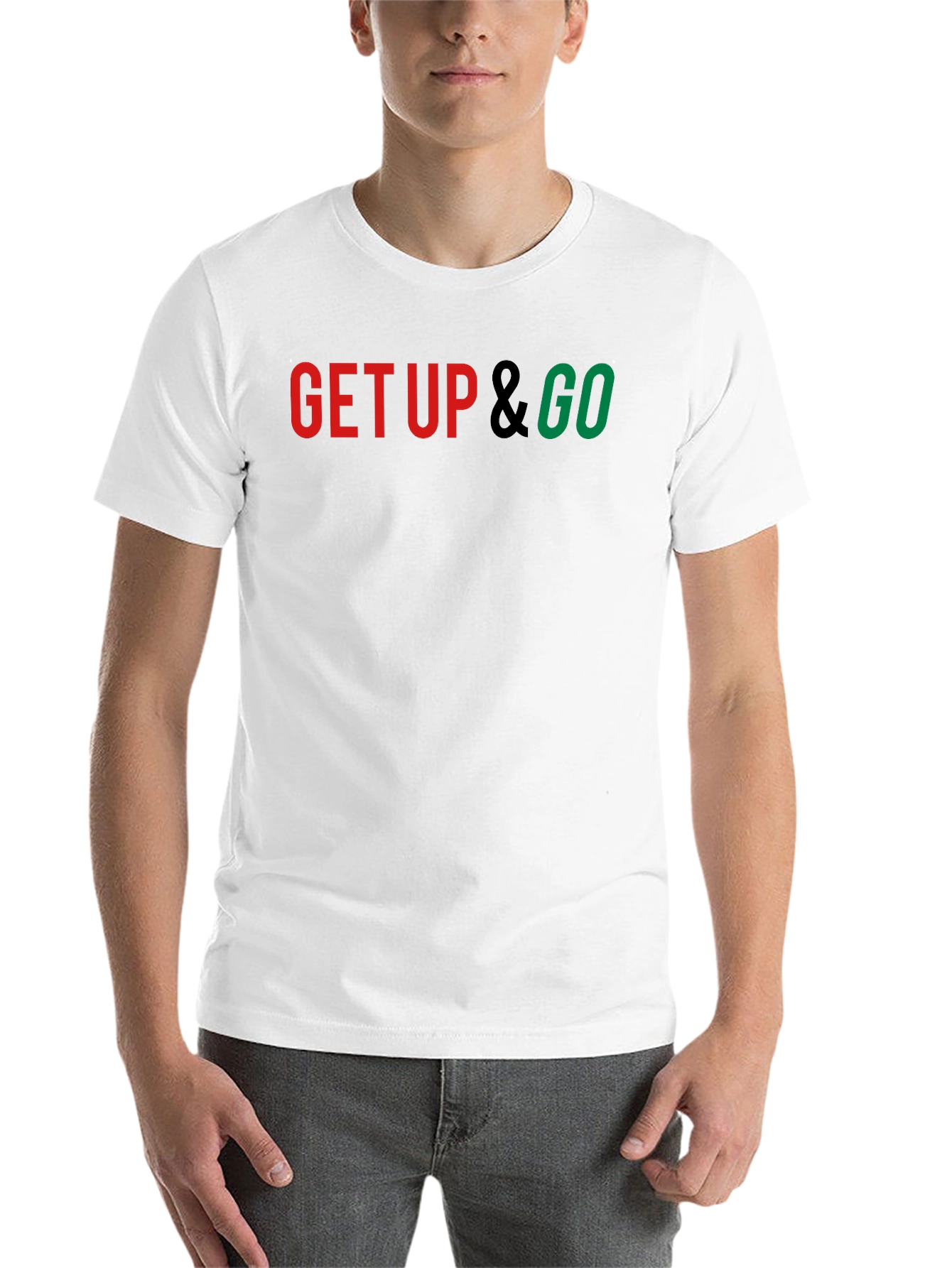Black Get Up & Go Graphic Tee - Premium Comfort view 14