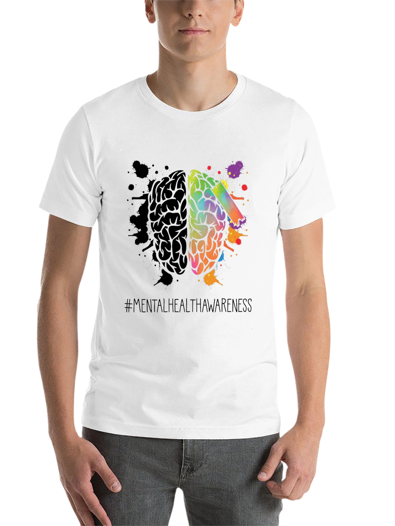 Black Mental Health Awareness Graphic Tee view 14