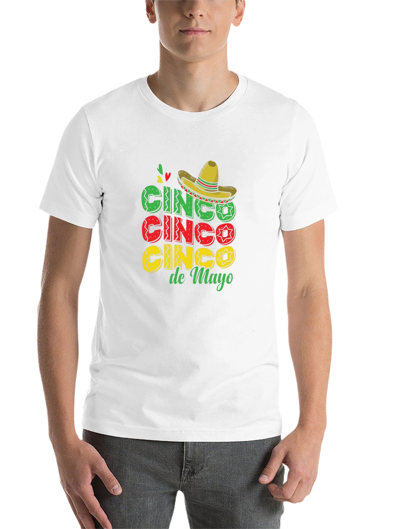 Black Cinco De Mayo T-Shirt Black Cotton view 14