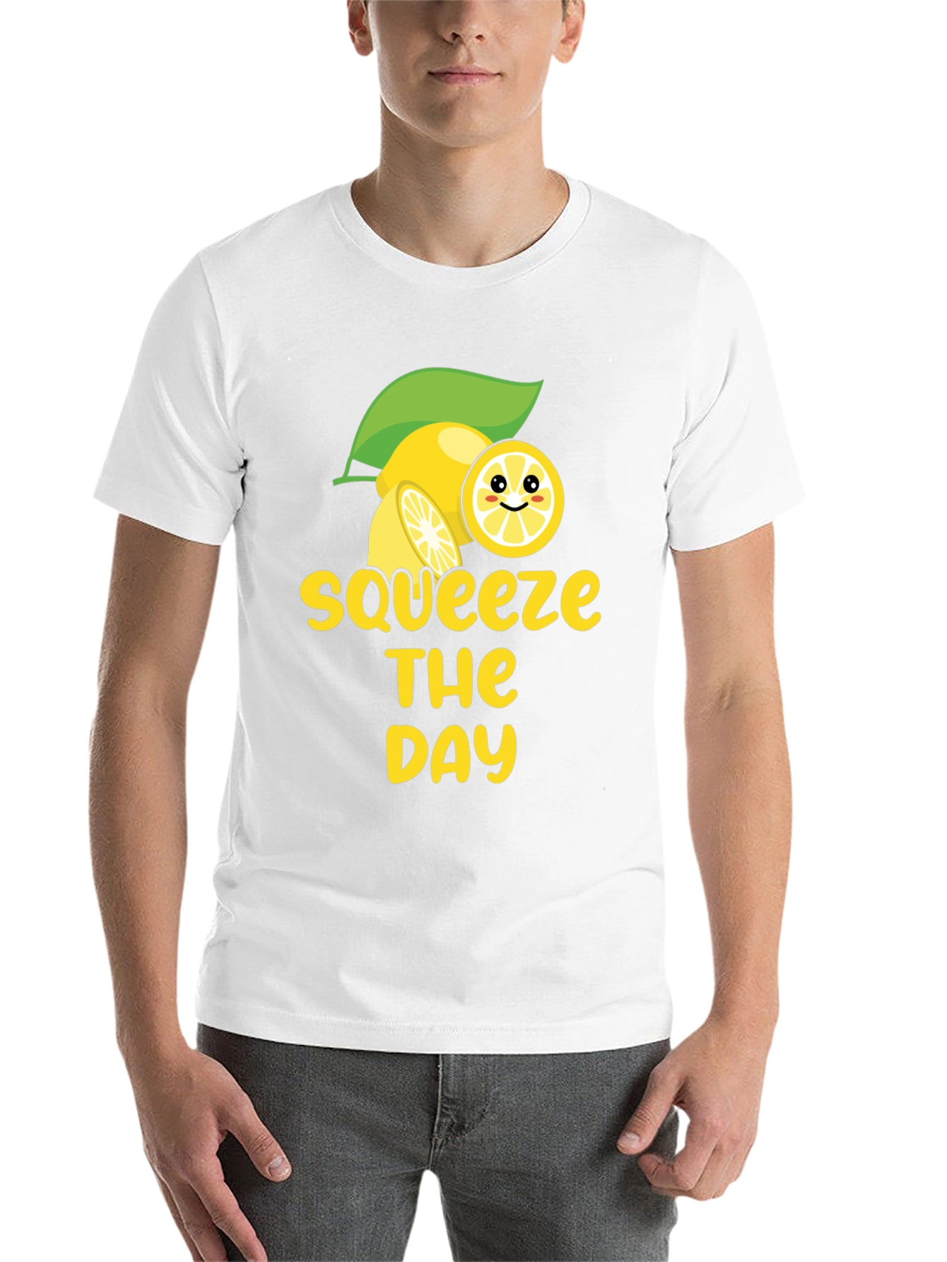 Black Squeeze the Day Graphic Tee - Black Cotton view 14