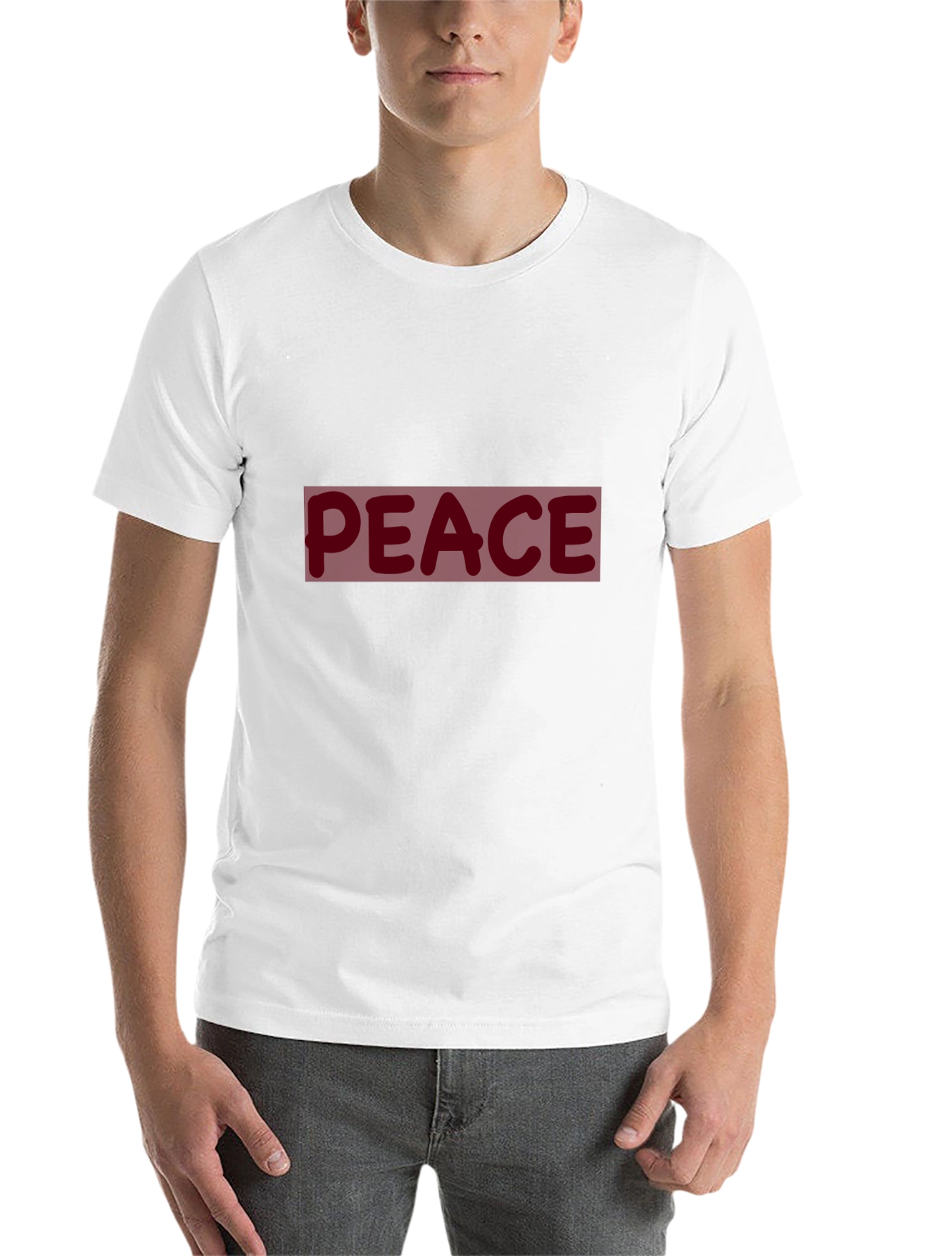 Black Peace Graphic Black T-Shirt view 14