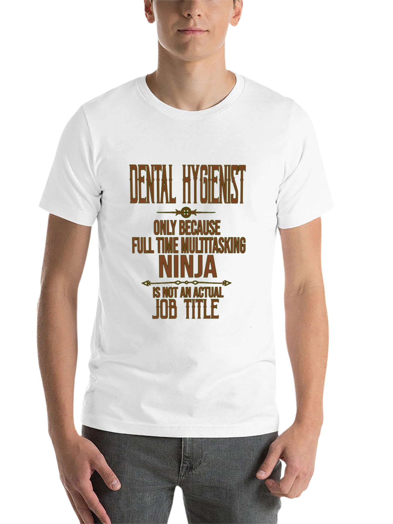 Black Dental Hygienist Multitasking Ninja T-Shirt view 14