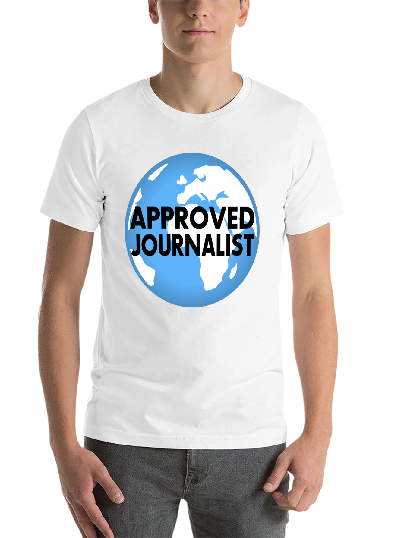 Black Approved Journalist Graphic T-Shirt - Black view 14