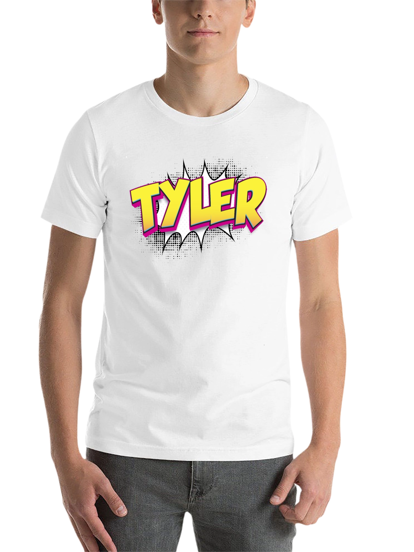 Personalized Comic Book Style 'TYLER' T-Shirt - 14