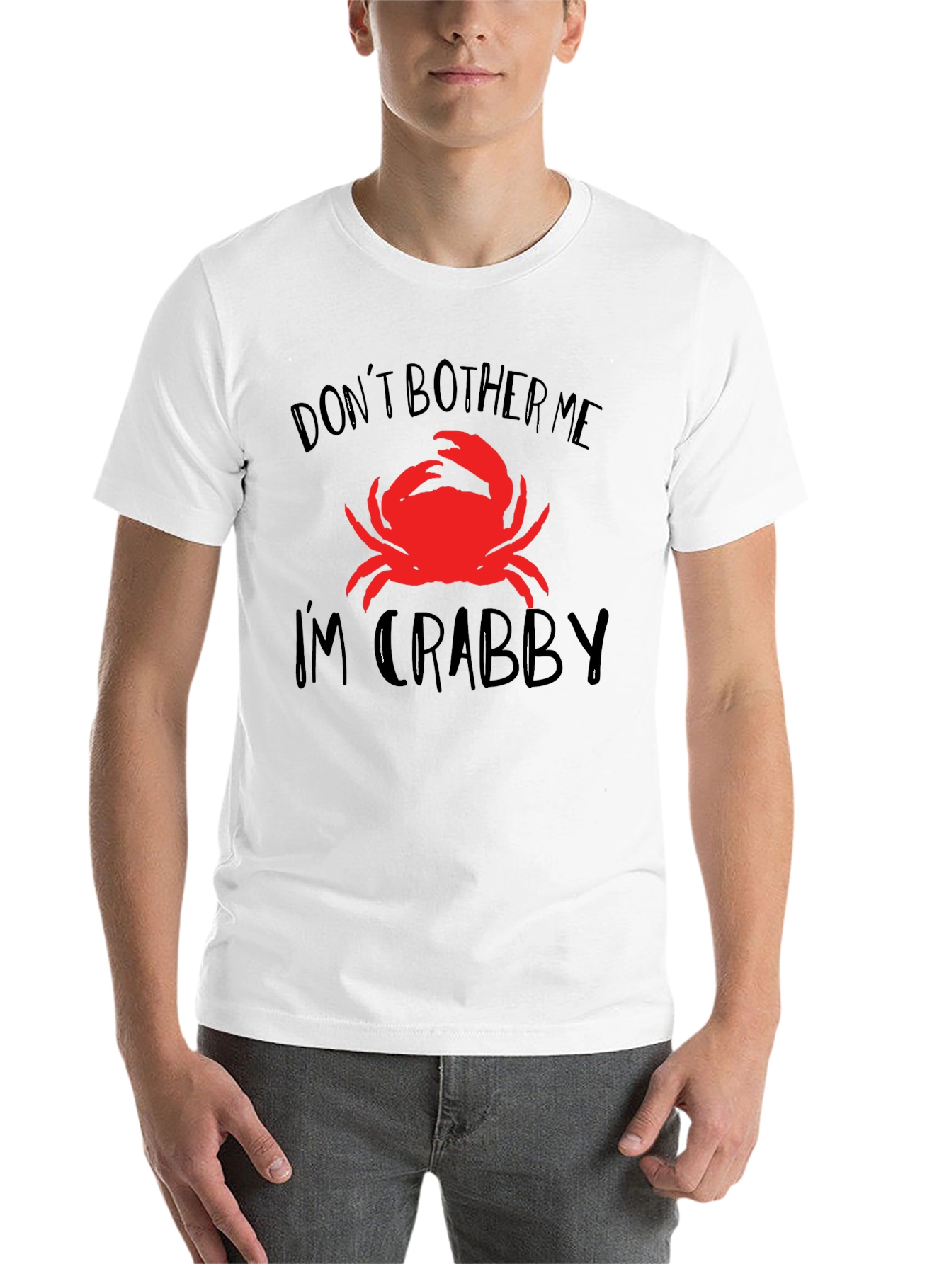 Black Don't Bother Me I'm Crabby T-Shirt Funny Crab Tee view 14