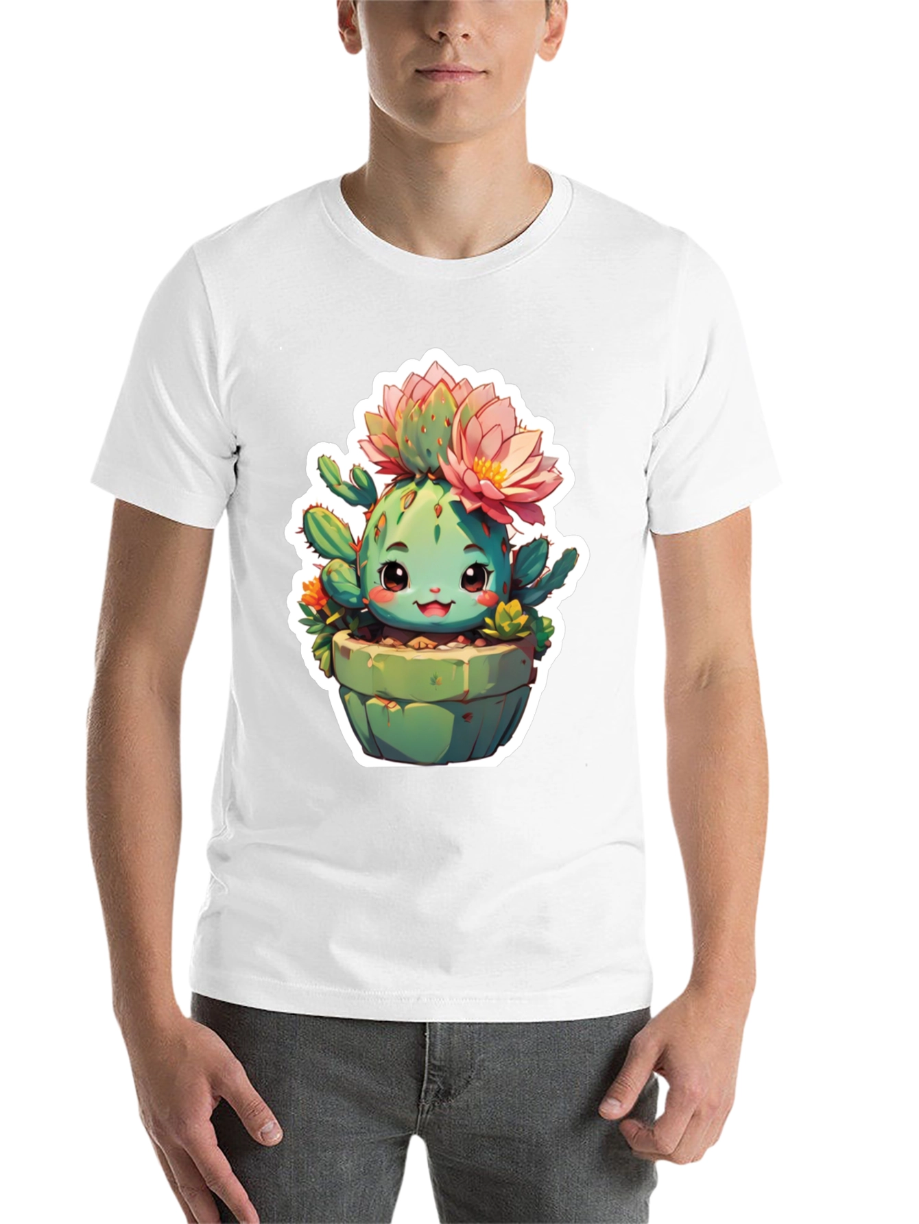 Black Cute Cactus Tee view 14