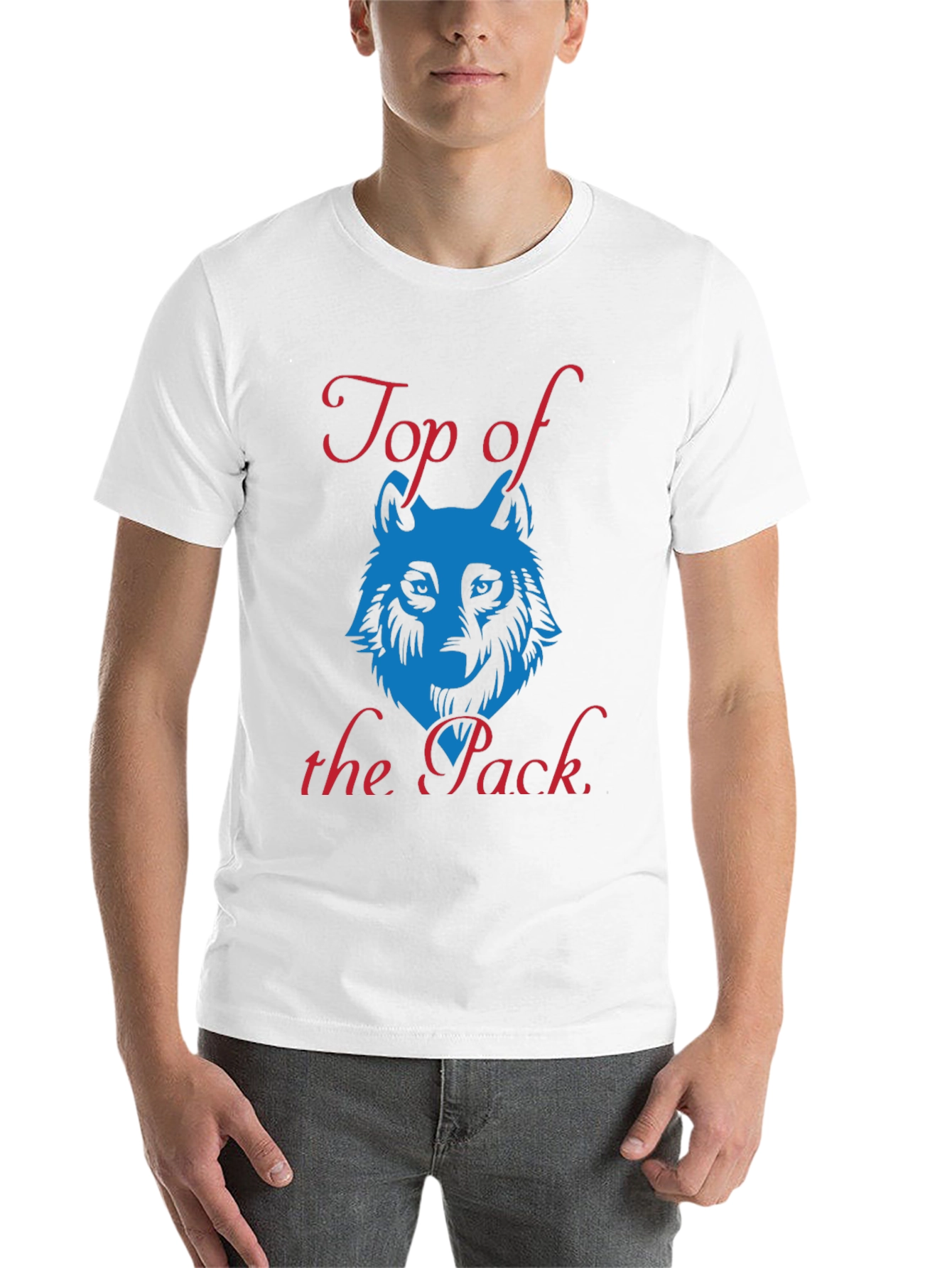 Black Top of the Pack Wolf Graphic T-Shirt view 14