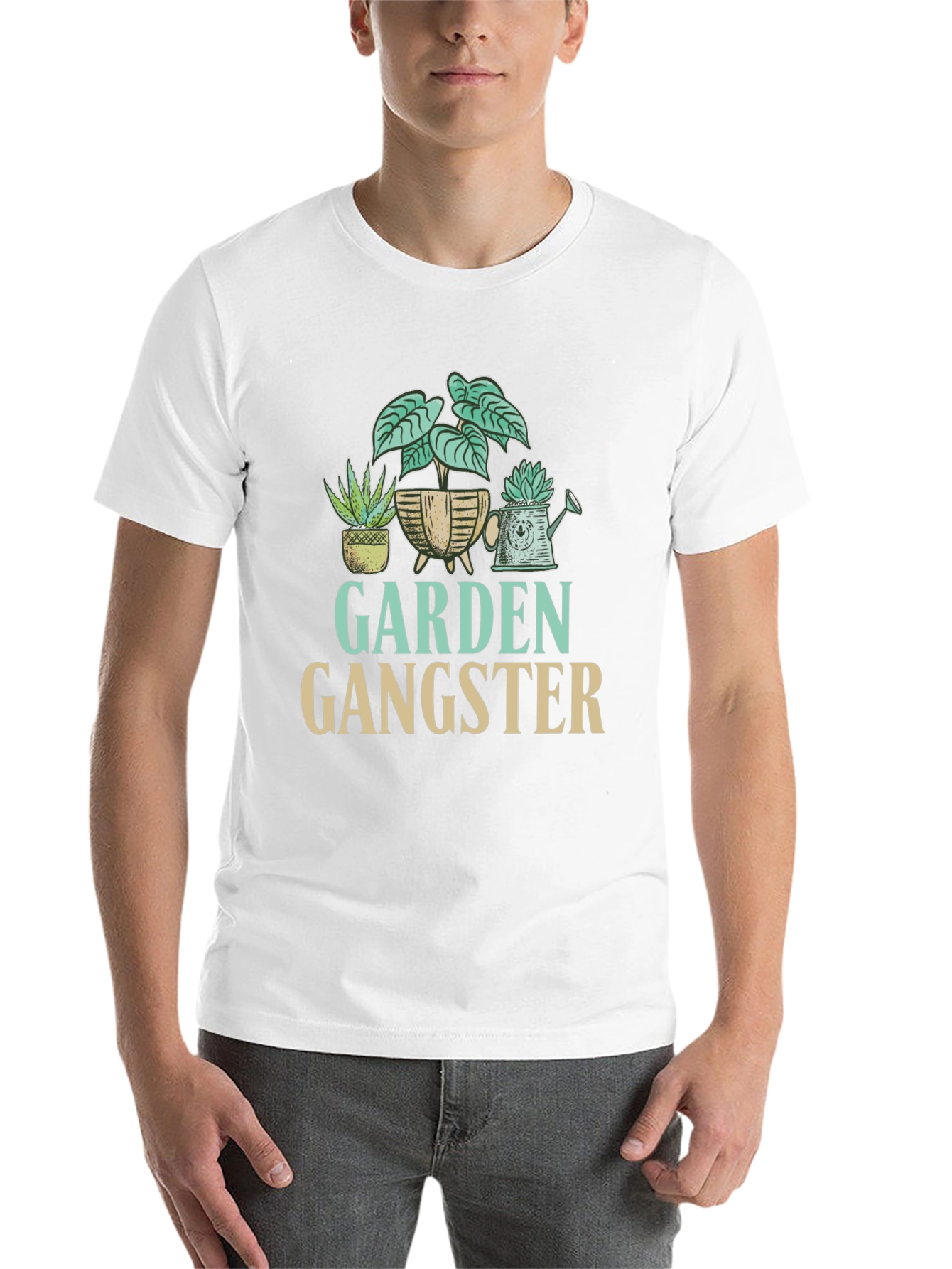 Black Garden Gangster Graphic T-Shirt view 14
