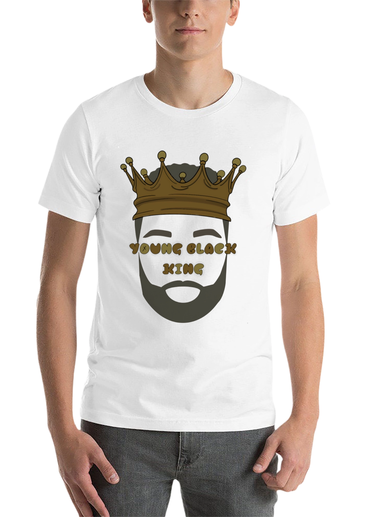 Black Young Black King Graphic T-Shirt view 14