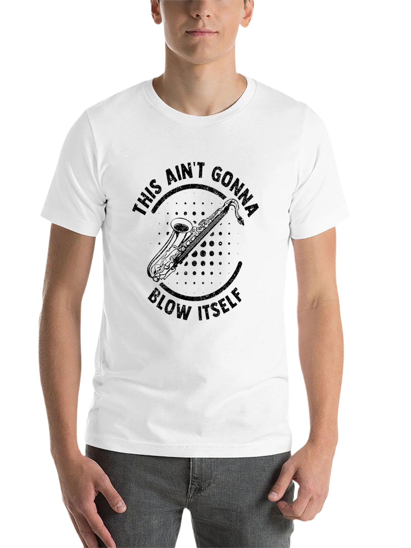 Black Saxophone T-Shirt - This Ain't Gonna Blow Itself view 14