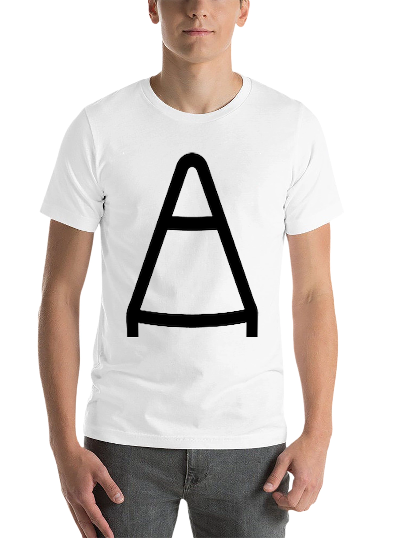 Black Bold "A" Graphic Tee - Casual Style view 14