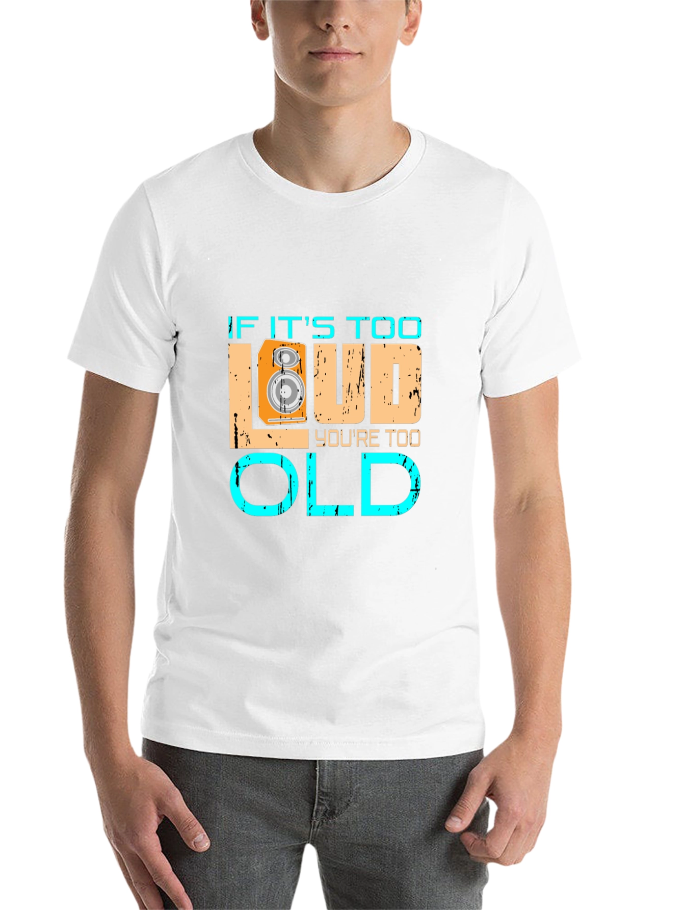 Black If It's Too Loud You're Too Old Graphic Tee view 14