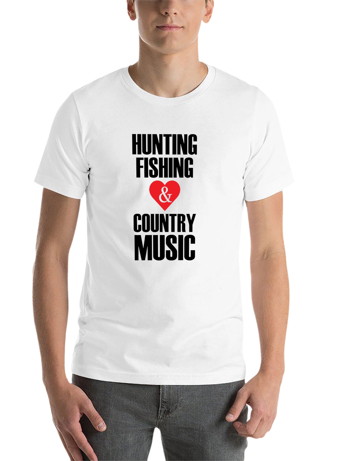 Black Hunting Fishing & Country Music Graphic Tee view 14