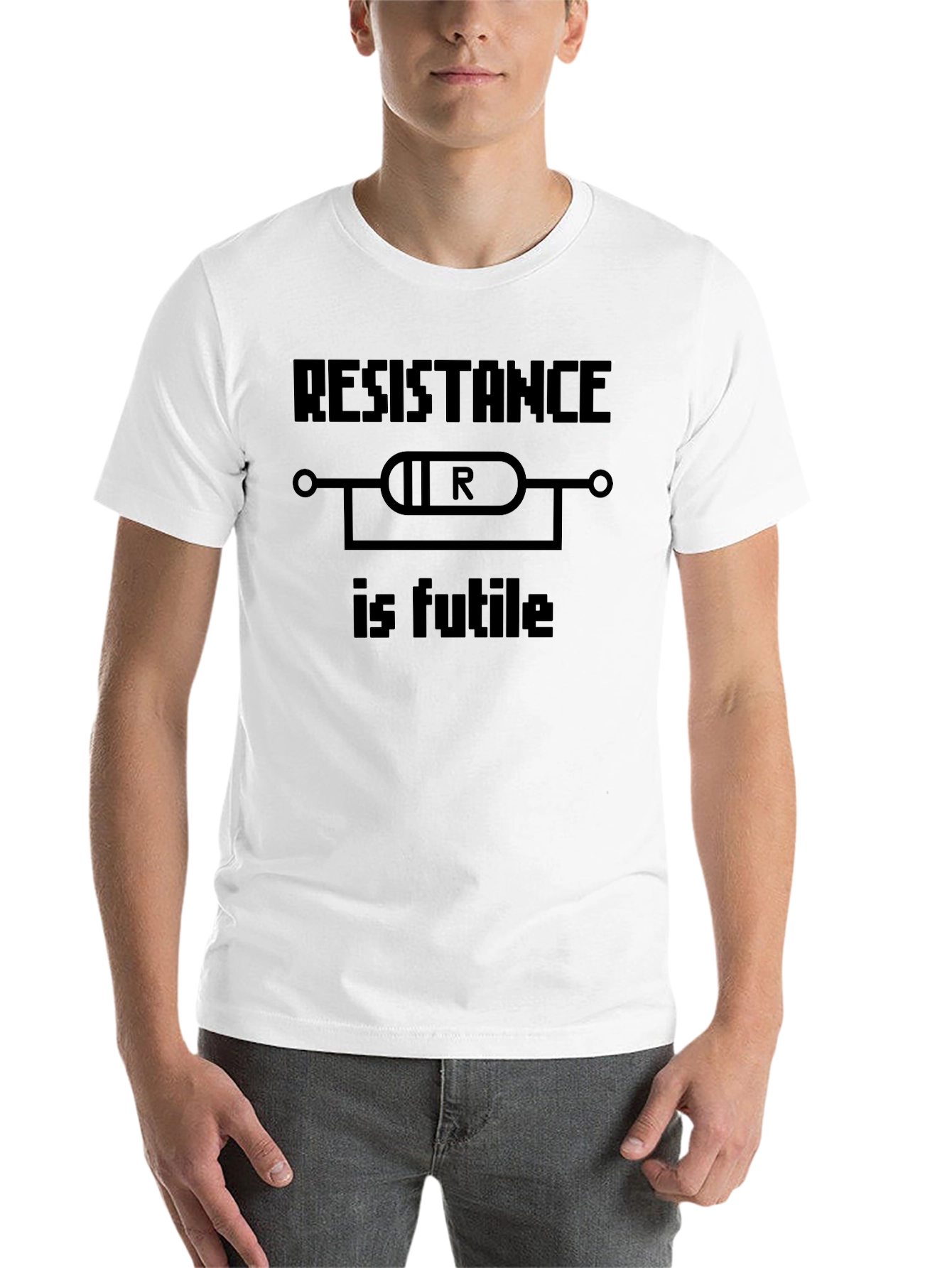 Black Resistance Is Futile T-Shirt - Geeky & Fun! view 14