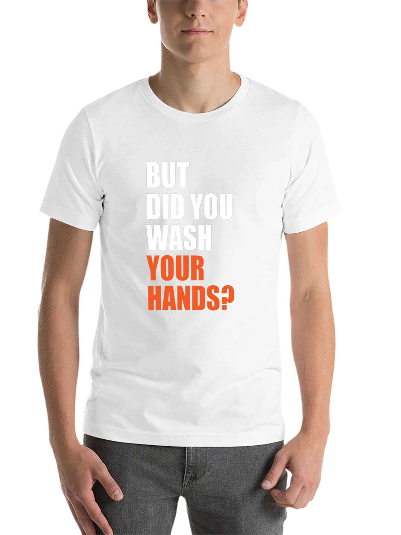 Black Wash Your Hands T-Shirt - Funny Novelty Tee view 14