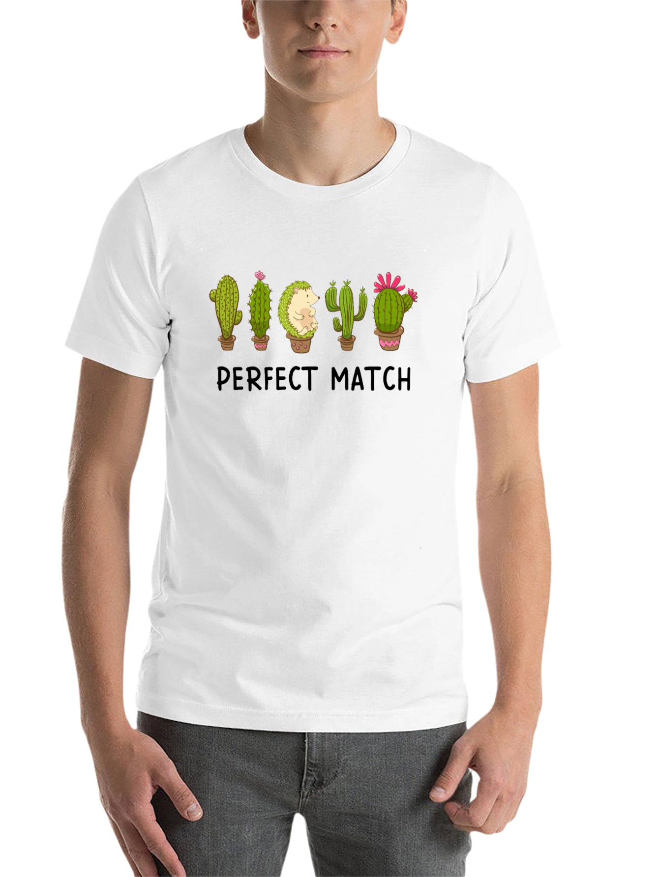 Black Perfect Match Cactus & Hedgehog Graphic Tee view 14