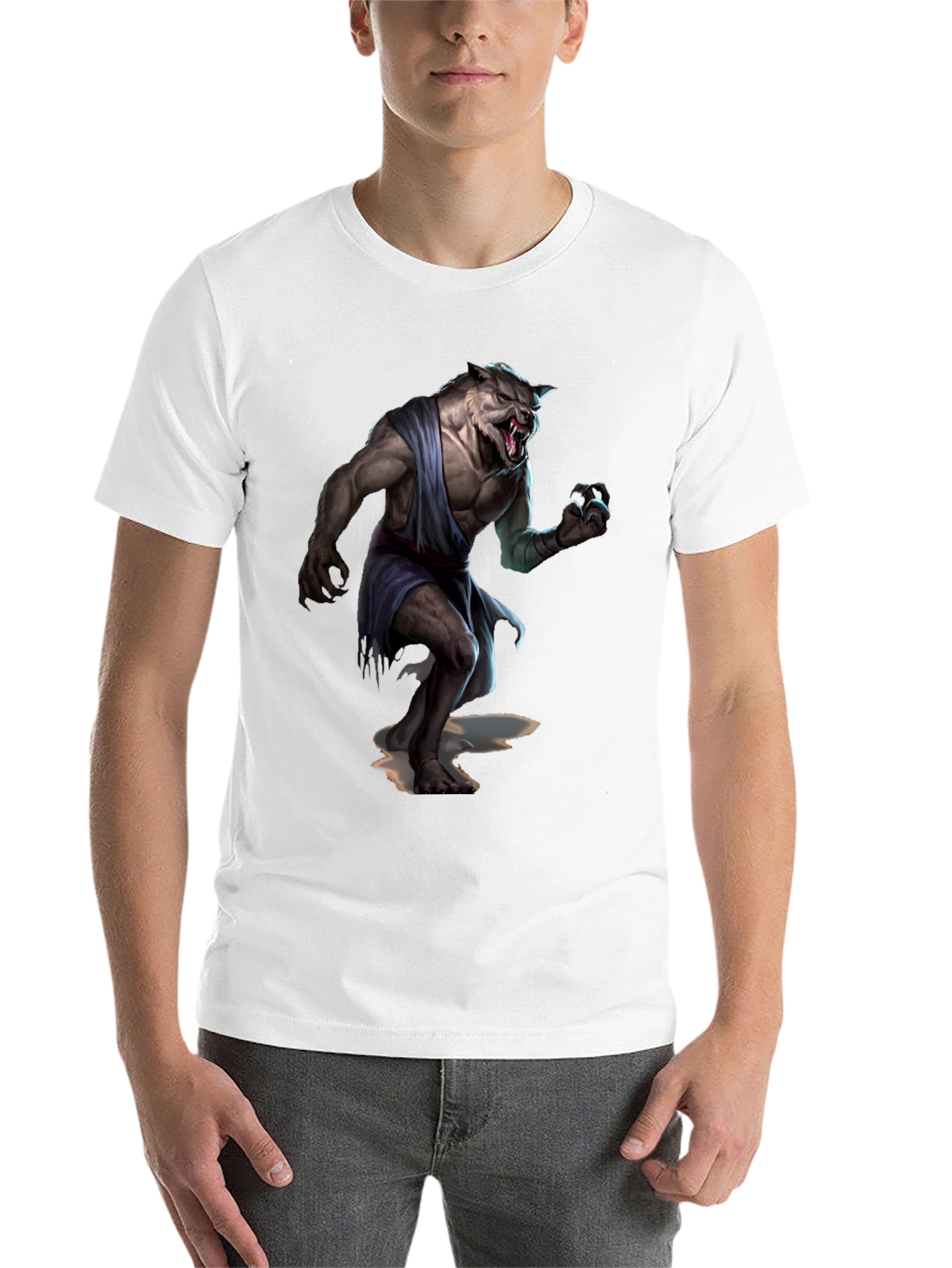 Black Werewolf Graphic T-Shirt - Unleash Your Inner Beast! view 14