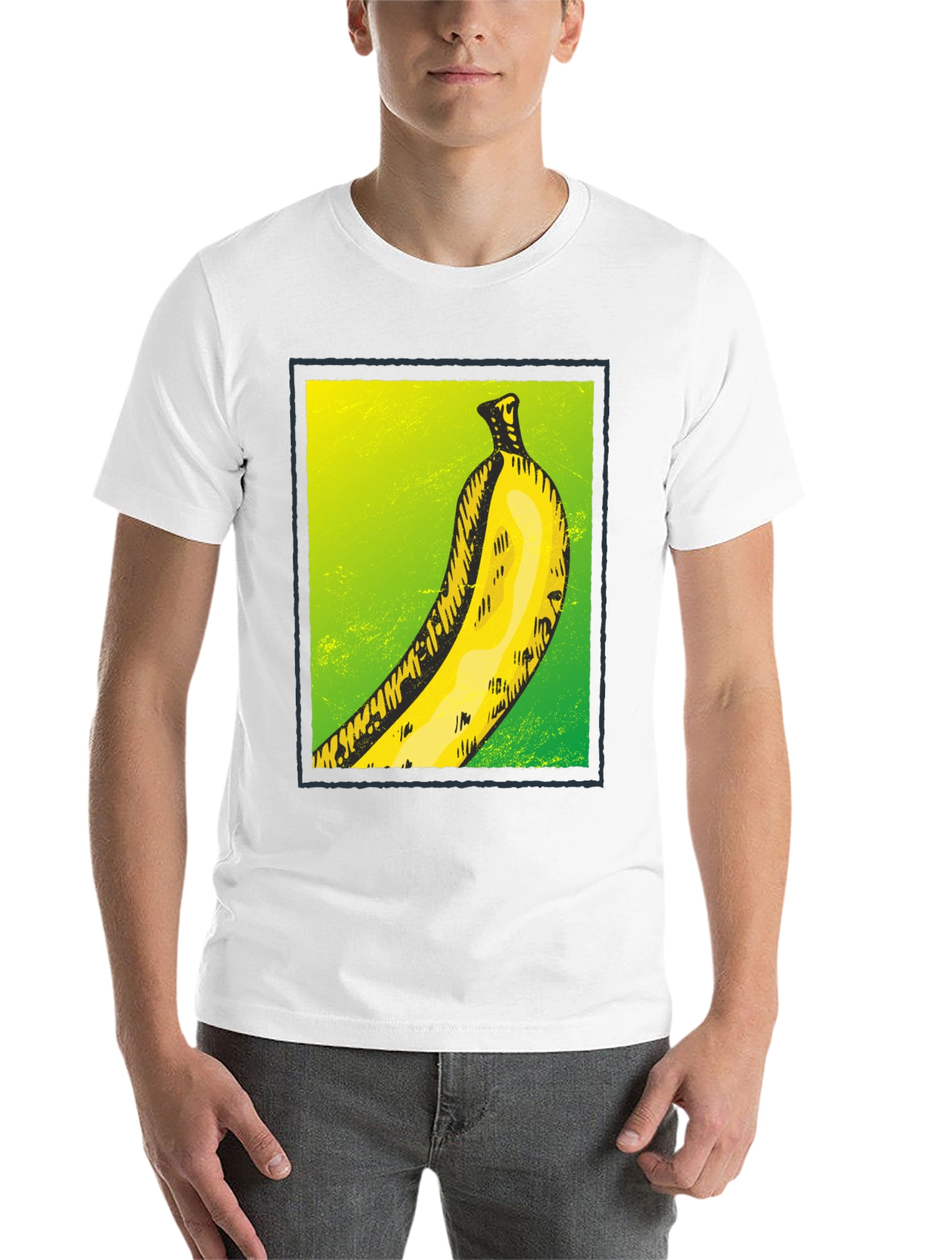 Black Banana Graphic Tee - Quirky Fruit Design view 14