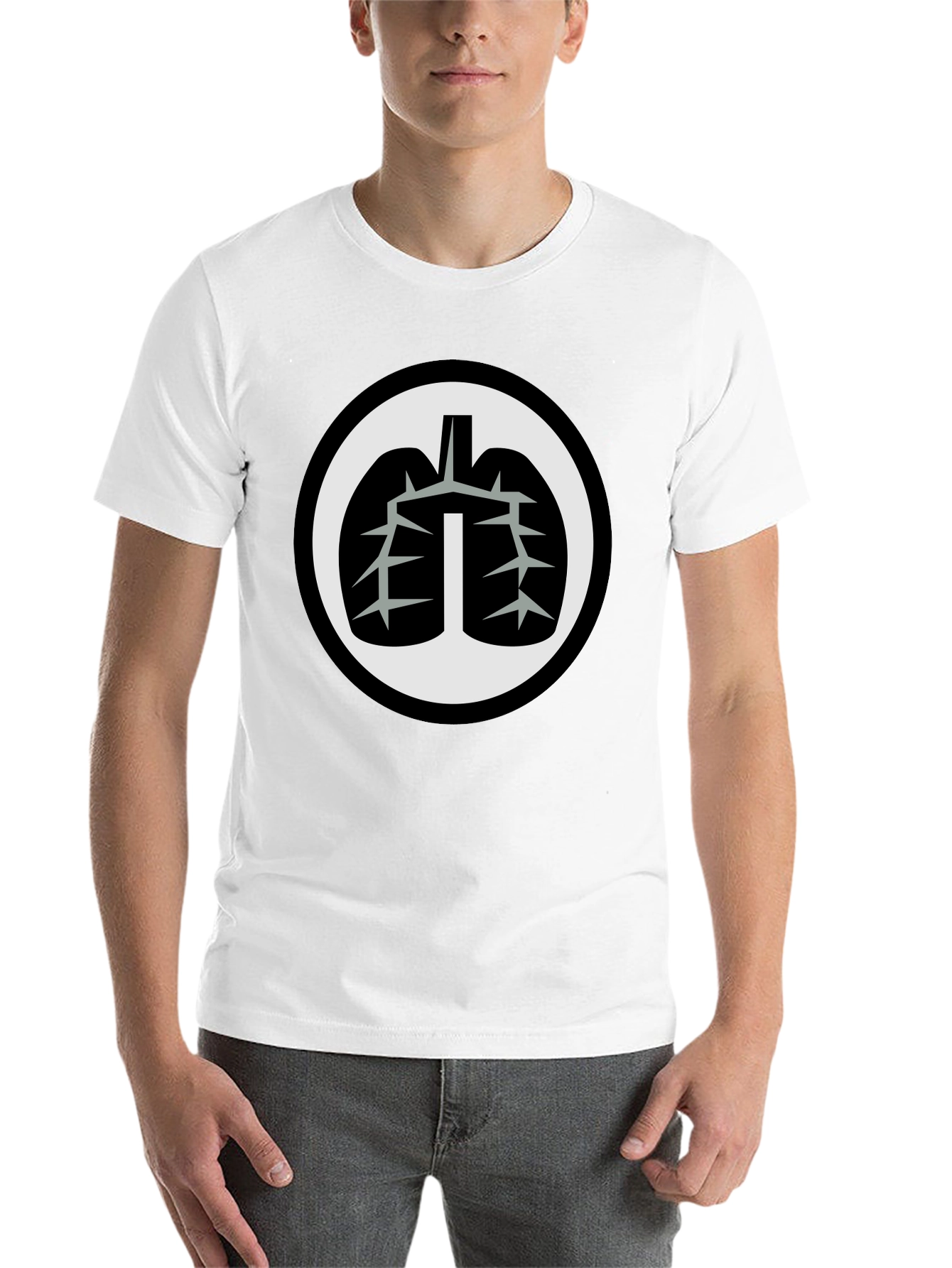 Black Lung Graphic Black T-Shirt view 14