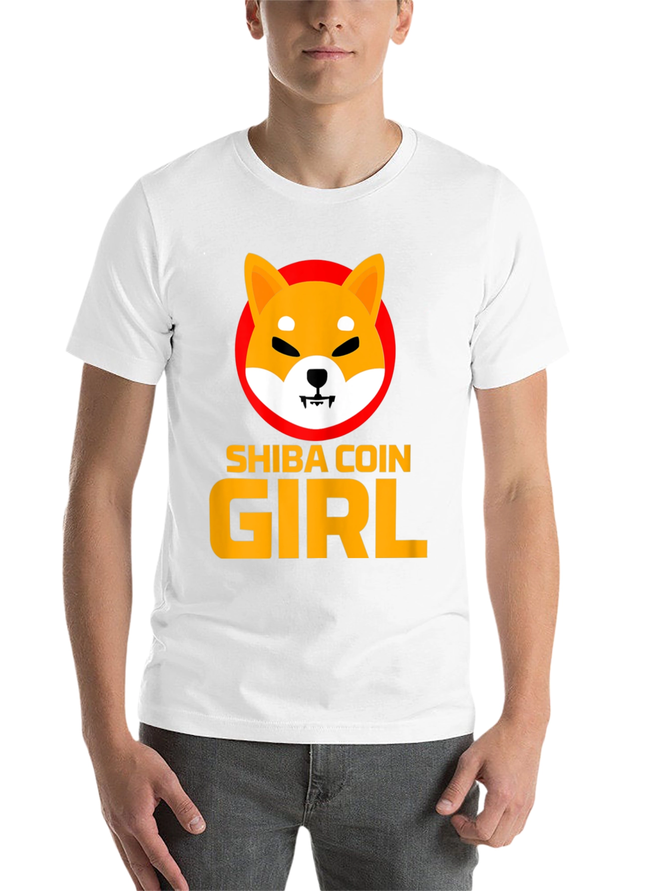 Shiba Coin Girl Graphic Tee - Black - 14