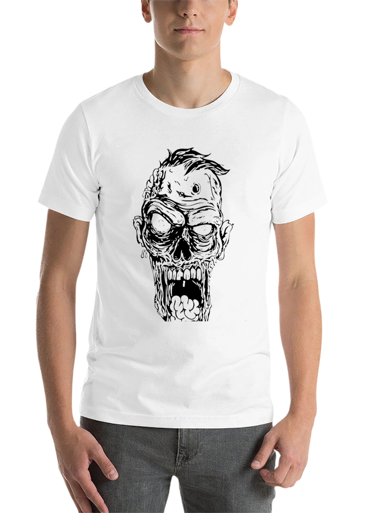 Black Zombie Graphic Black T-Shirt view 14