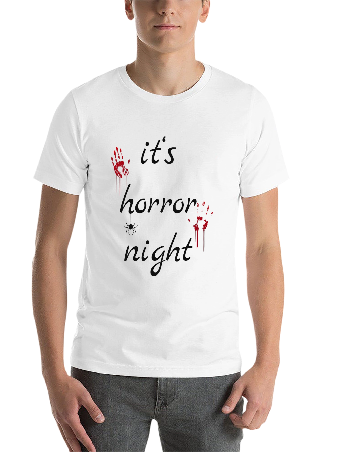 Black It's Horror Night T-Shirt view 14