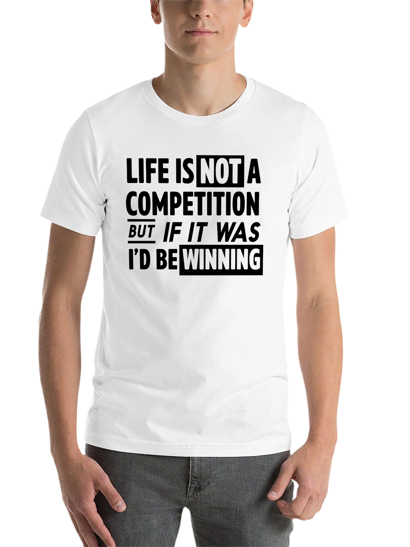 Black Life is Not a Competition T-Shirt - Winning Graphic Tee view 14