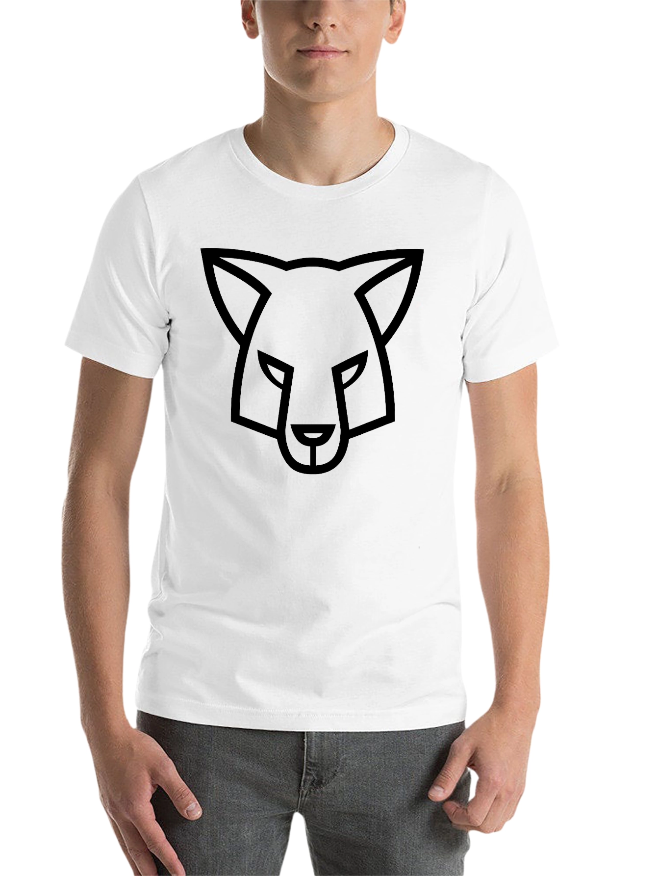 Black Black Fox Graphic Tee - Modern Minimalist Design view 14