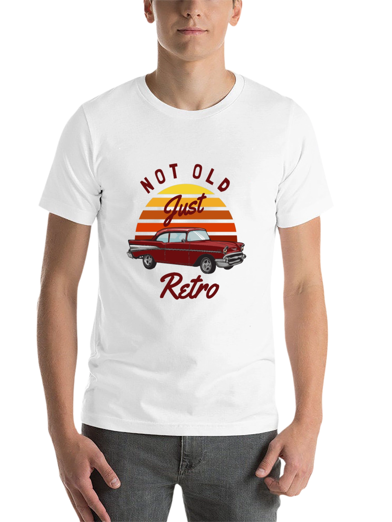 Black Retro Car Graphic Tee - Not Old, Just Retro view 14