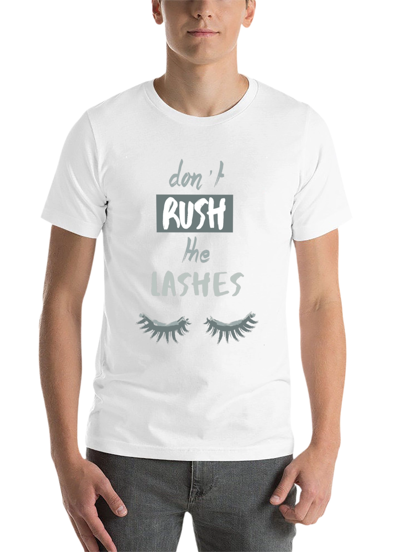 Black Don't Rush The Lashes Graphic Tee view 14
