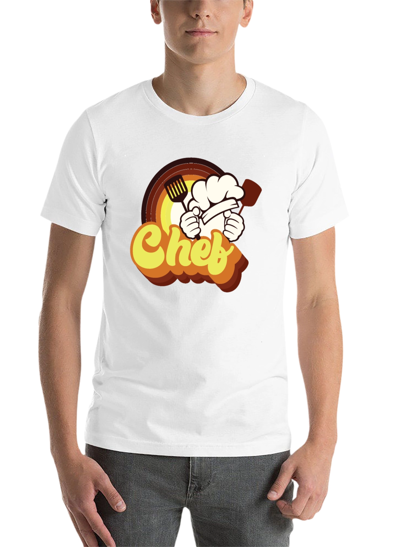 Black Retro Chef T-Shirt - Culinary Cook Graphic Tee view 14