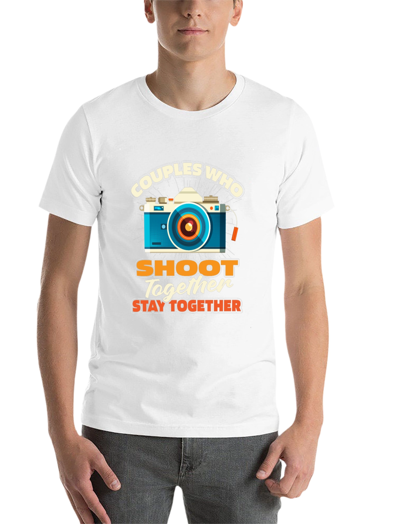 Black Couples Who Shoot Together T-Shirt - Camera Lover view 14