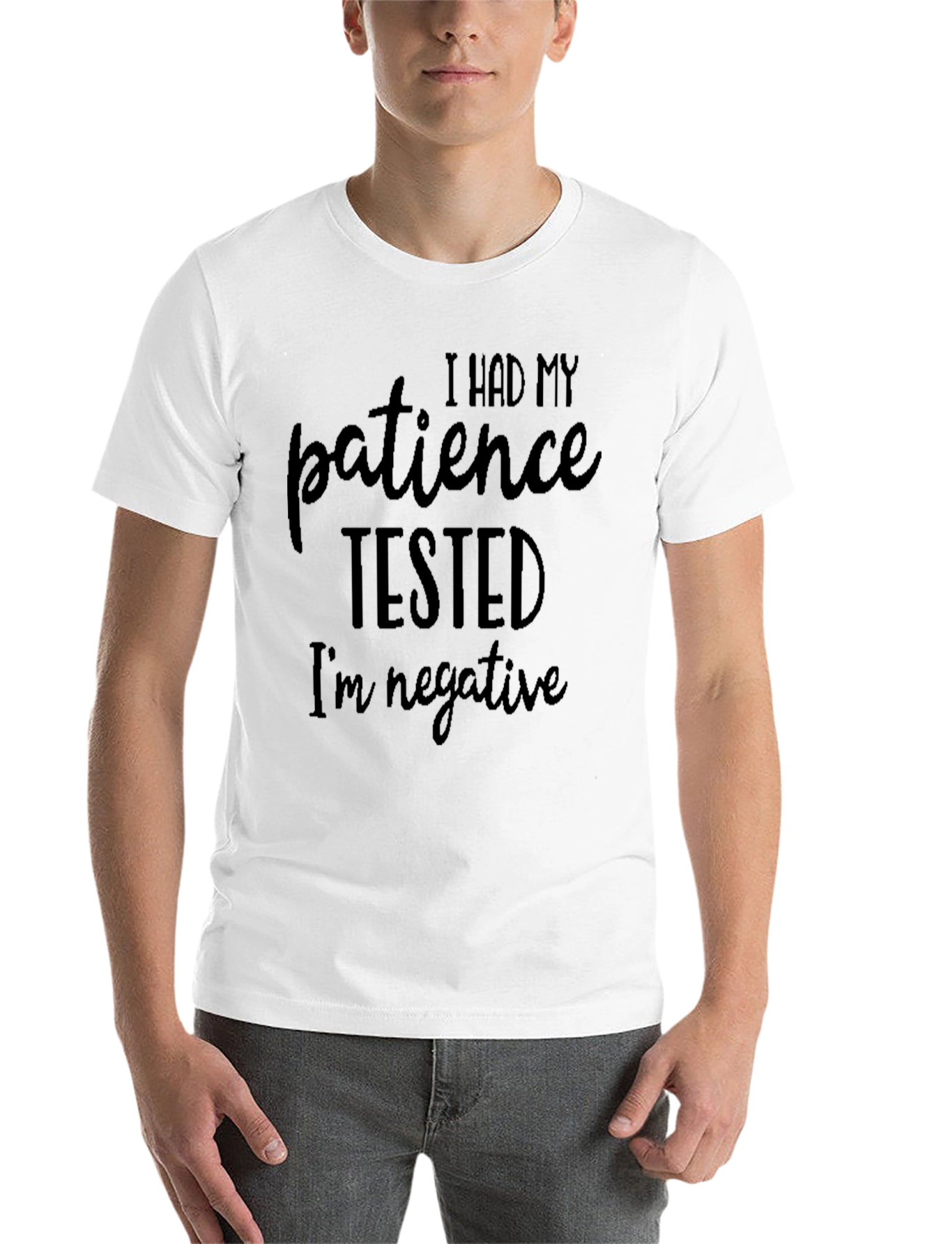 Black Patience Tested Funny Graphic T-Shirt view 14