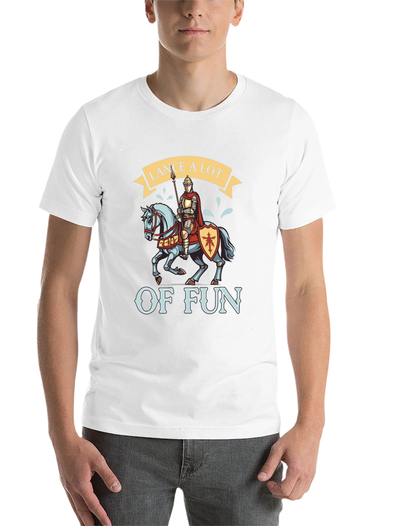 Black Lance A Lot of Fun Knight T-Shirt view 14