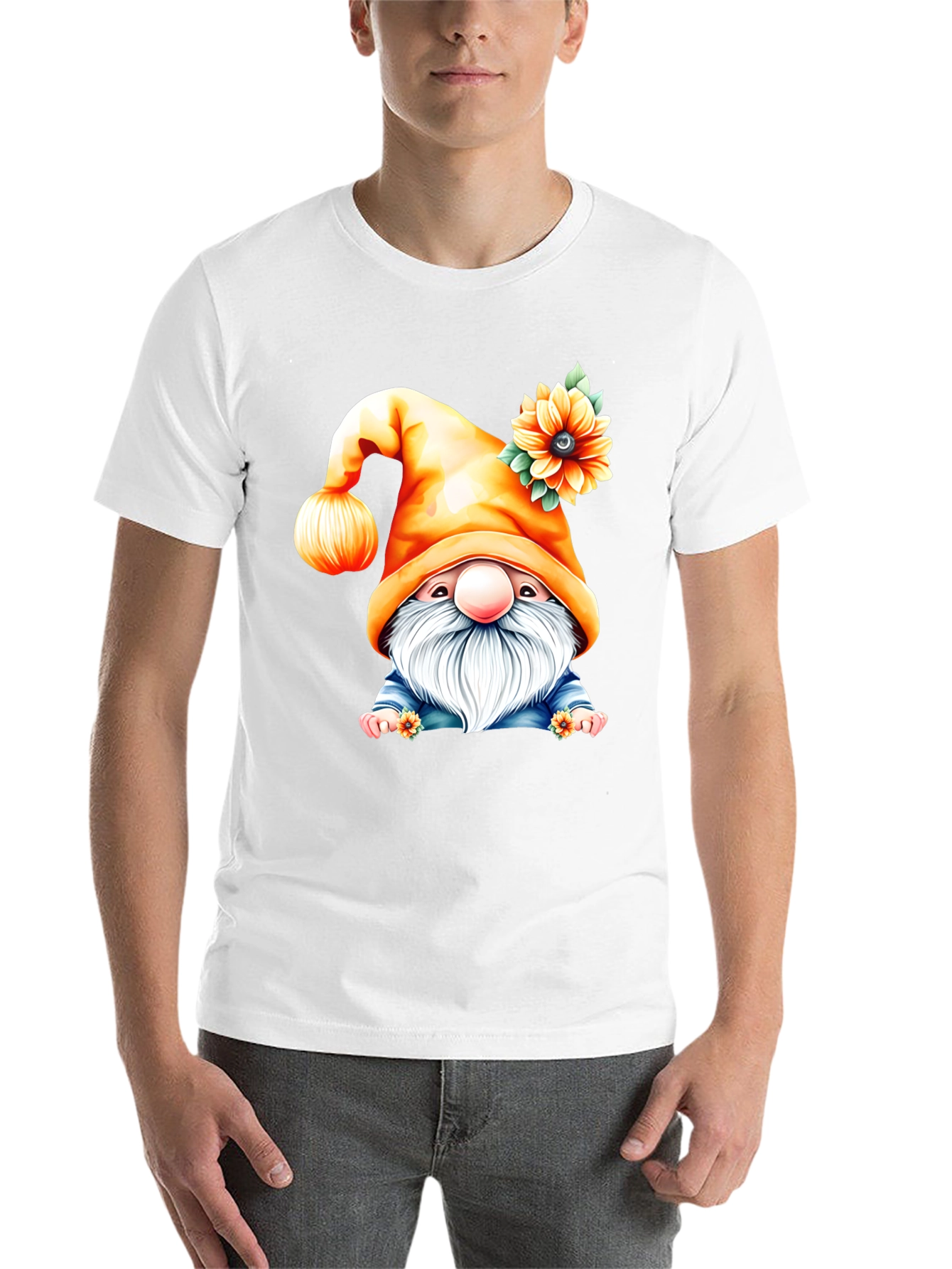 Sunflower Gnome Graphic T-Shirt - 14